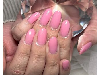 ジェー エス シー ネイル(J.S.C.nail)の写真/【フィルイン施鬱サロン】ちゅるんワンカラーも得意です◎プライベートサロンでゆっくりとお過ごし下さい♪