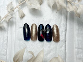 ブリスフルハピネス(Blissful happiness)/定額ネイル(simple)夏ver.