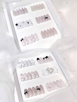 モカ 京橋(moca)の写真/【定額デザイン￥7700で可愛く★（パーツあり）】人気のあるパーツやトレンドを熟知したスタッフが提案♪