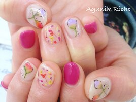 【押し花ネイル】