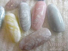 アミュリー ネイル アトリエ(Amury nail atelier)/ラメフェザーニットネイル♪
