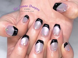 【自爪ネイル】オーロラネイル