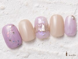 ピンク×ゴールドミラー8480円