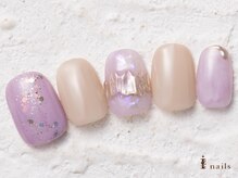 アイネイルズ 横浜WEST店(I-nails)/ピンク×ゴールドミラー8480円