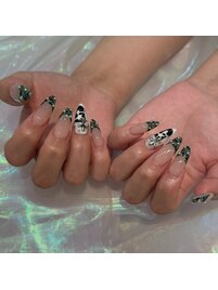 迷彩ネイル