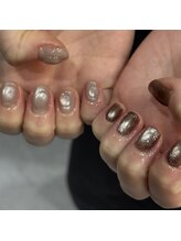 アンジー 辻堂店(Angie)/冬ネイル/マグネット/ブラウン