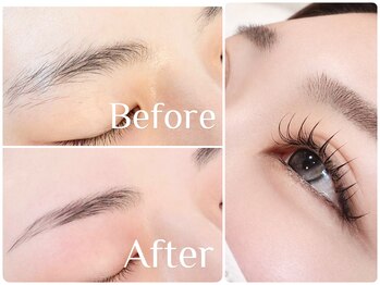 エムデコビューティ(M-DecoBeauty)の写真/リニューアル記念価格★アイブロウWAX&美眉スタイリング【新規】3980円・パリジェンヌ【新規】4400円

