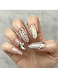 シルバー×ベージュ