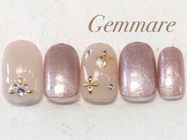 ストーンデザインネイル