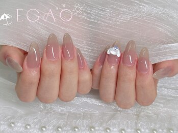 エガオネイルサロン 錦糸町店(EGAO NAIL SALON)/チップ長さだしワンカラー