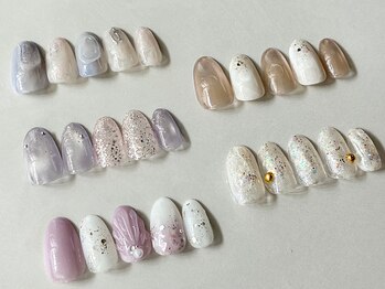 シ ベル 梅田茶屋町店 ネイル(Ci belle)の写真/マグネット、ニュアンス等々が入ったサンプルからデザインが選べる♪パラジェル/フィルイン対応サロン*