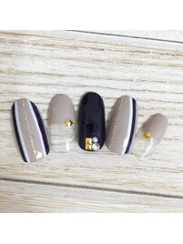 ストライプネイル￥7980
