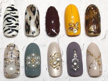 ネイルサロン 爪/秋冬ネイル(7990円)