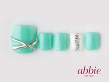 ネイルサロン アビー 宮益坂店(abbie)/ミントグリーンリング　￥11748