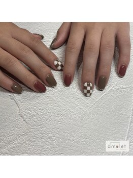 アミュレット 金剛店(amulet)/チェッカーネイル