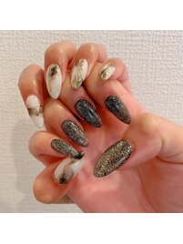 ニュアンスフラッシュネイル