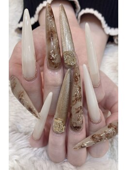 エスフィーネイルサロン ブリーユ(Esfy nailsalon Brille)/秋冬ロングネイル