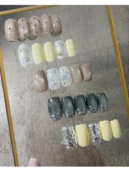 サロン ド ノア(salon de noa)の写真/定額で叶える理想の指先に！大人女性に似合う、シンプル～デザインまでお任せネイル☆