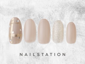 ネイルステーション ルミネ新宿1店(NAIL STATION)/大人可愛いネイル/パラジェル