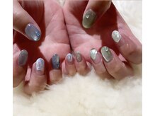 セット(N゜7)の雰囲気（デザインアートはフレンチ、マグネット、ジュエリーパーツもok♪）