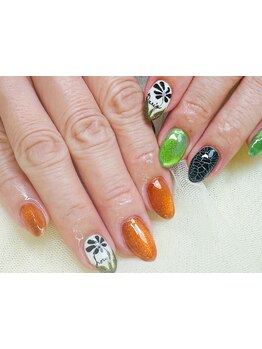 手描きアートが得意なサロン