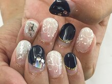 ラリュールネイル(L'Allure nail)/ペイズリーホイルネイル￥8200