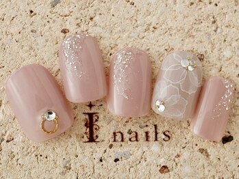 アイネイルズ 町田店(I nails)/ベビーピンクフラワー 8980円