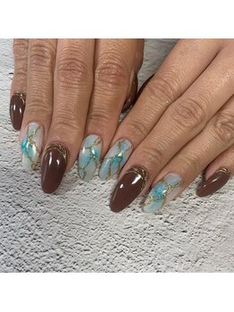 ネイルサロン ローズ(Rose)/大理石ネイル