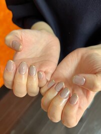 マグネットネイル×細フレンチ