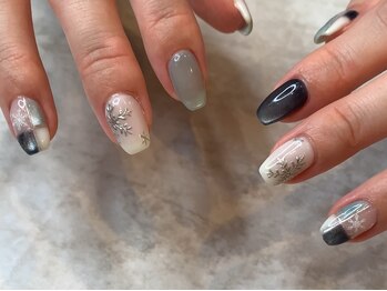 リッシュ(RICHE)/ブルーマグネット冬ネイル