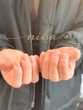 ニカ 河堀口(nika)/短い爪でもおしゃれネイル