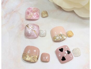 ユカリンゴ(Yukaringo)/フットネイル親ゆびのみDesign
