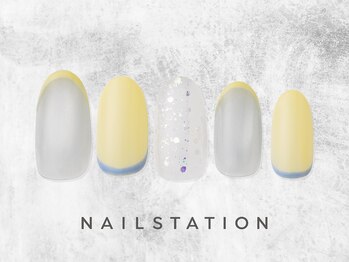 ネイルステーション ルミネ新宿1店(NAIL STATION)/個性派涼しげネイル/パラジェル