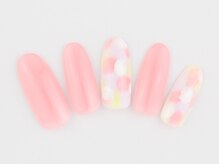 ネイルプラザ 河原町OPA店(NAIL PLAZA)/ふんわりピンクネイル