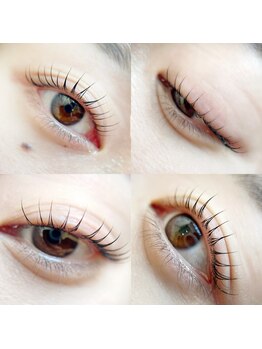 スリーネイルプラスアイラッシュ(Threee Nail+Eyelash)/まつ毛パーマ　自然な丸みver