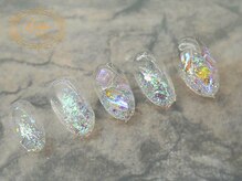 ラスターネイル(Luster nail)/ラメグラワンホンネイル☆