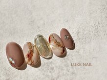 ルークネイル 恵比寿店(LUKE NAIL)/くすみニュアンス大理石　冬春夏
