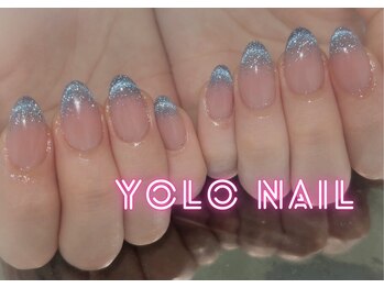 ヨロネイル(YOLO NAIL)/チーク×マグネットグラデ