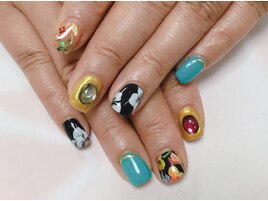 フラワーアートネイル