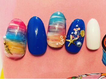 ネイル―ジュ 札幌大通店(nairouge*)/夕焼けネイル♪