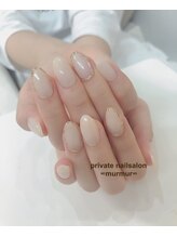 プライベート ネイルサロン マーマ(murmur)/ナチュラル囲みネイル