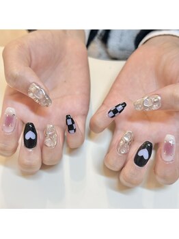 アイラッシュサロンアールツー(eyelash salon R2)/持ち込み　チークネイル