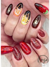 ラソネイル(Lazo Nail)/バレンタインネイル。