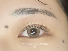コム 草加マルイ店(com by neolive)/パーマ×アイブロウwax 坪