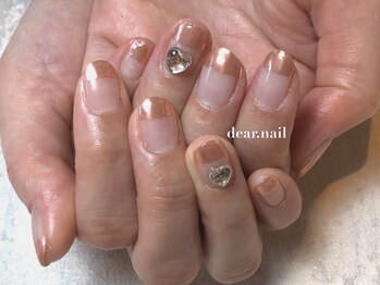 ディアネイル(dear.nail)/ミラーフレンチ☆