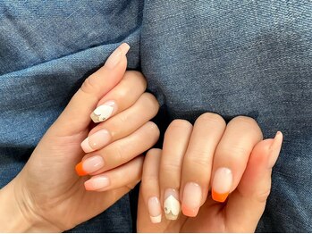 レイ ネイルアンドセレクトショップ(Lei Nail&Selectshop)/カラーフレンチ+ハート