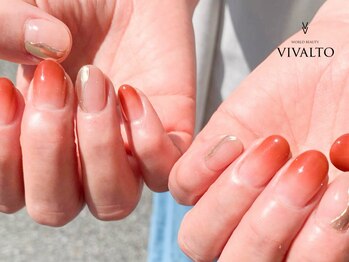 ワールド ビューティ ヴィヴァルト 宝塚店(WORLD BEAUTY VIVALTO)/グラデーション/ミラーネイル