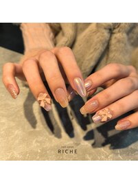 大人ピンクネイル