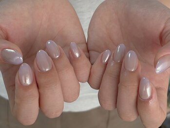ルネネイル(Lune nail)/ミラーネイル・シンプルネイル