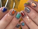 個性派ショートネイル【tama】